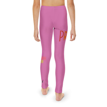 Youth Full-Length Leggings: LGBTQ Pride Lite Pink