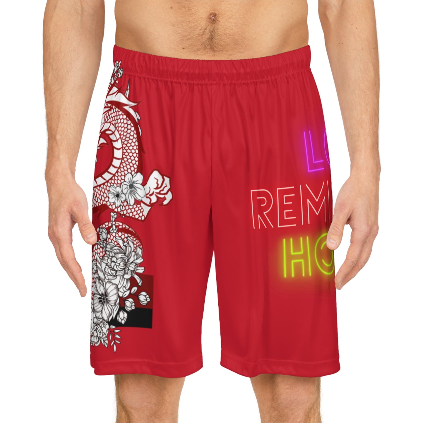 Basketball Shorts: Dragons Dark Red