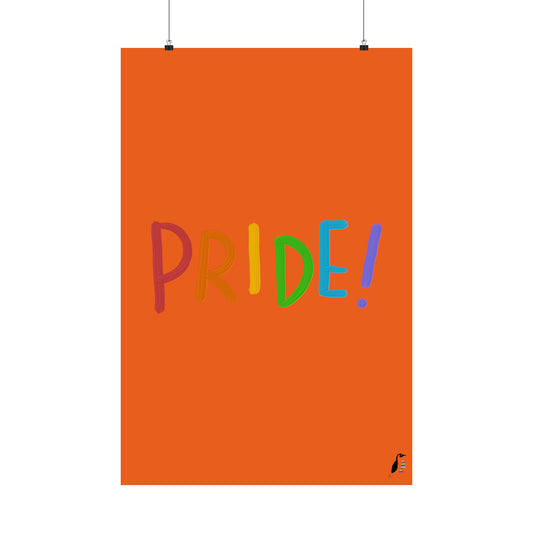 Premium Matte Vertical Posters: LGBTQ Pride Orange