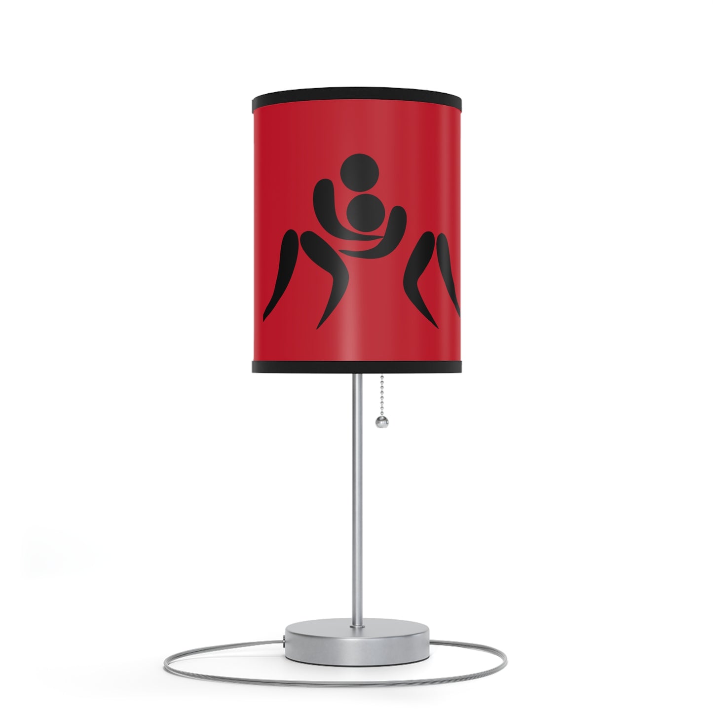 Lamp on a Stand, US|CA plug: Wrestling Dark Red