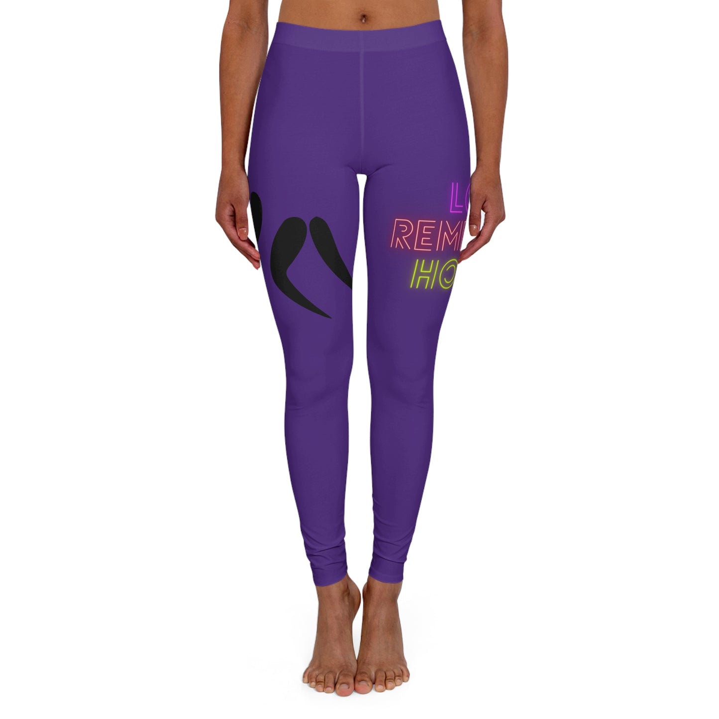 Women's Spandex Leggings: Wrestling Purple