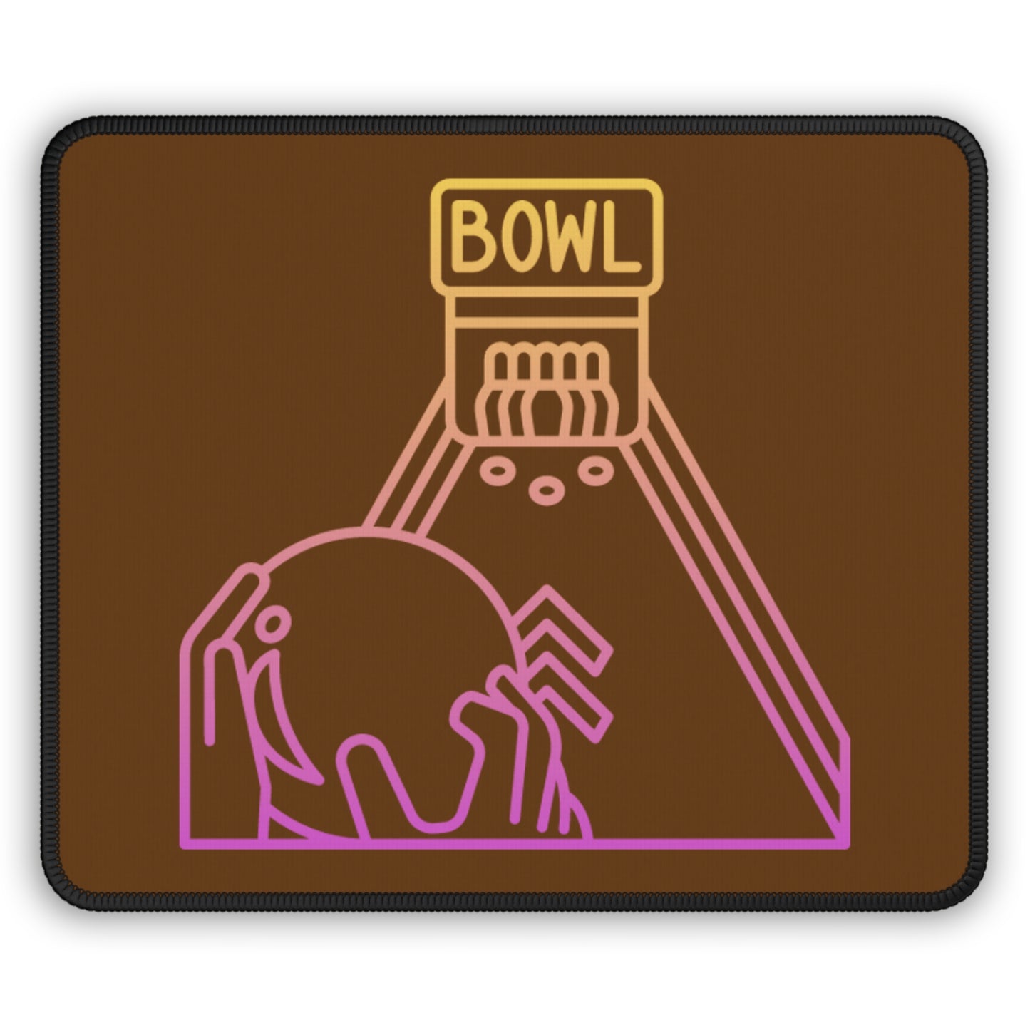 Gaming Mouse Pad: Bowling Brown