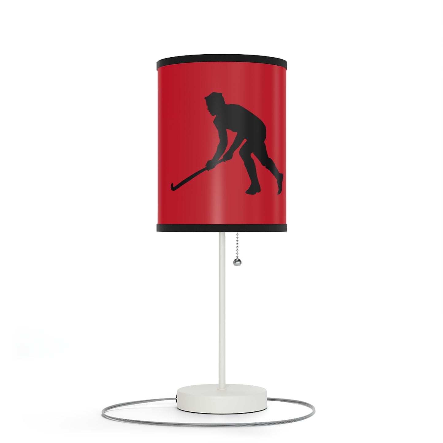 Lamp on a Stand, US|CA plug: Hockey Dark Red 