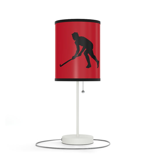 Lamp on a Stand, US|CA plug: Hockey Dark Red