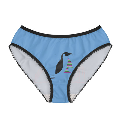 Women's Briefs: Bowling Lite Blue