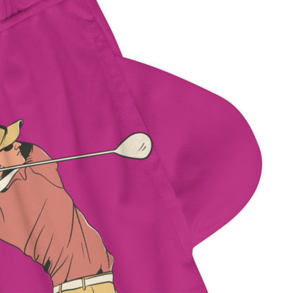 Basketball Rib Shorts: Golf Pink