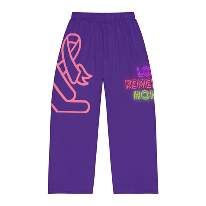 Men's Pajama Pants: Fight Cancer Purple