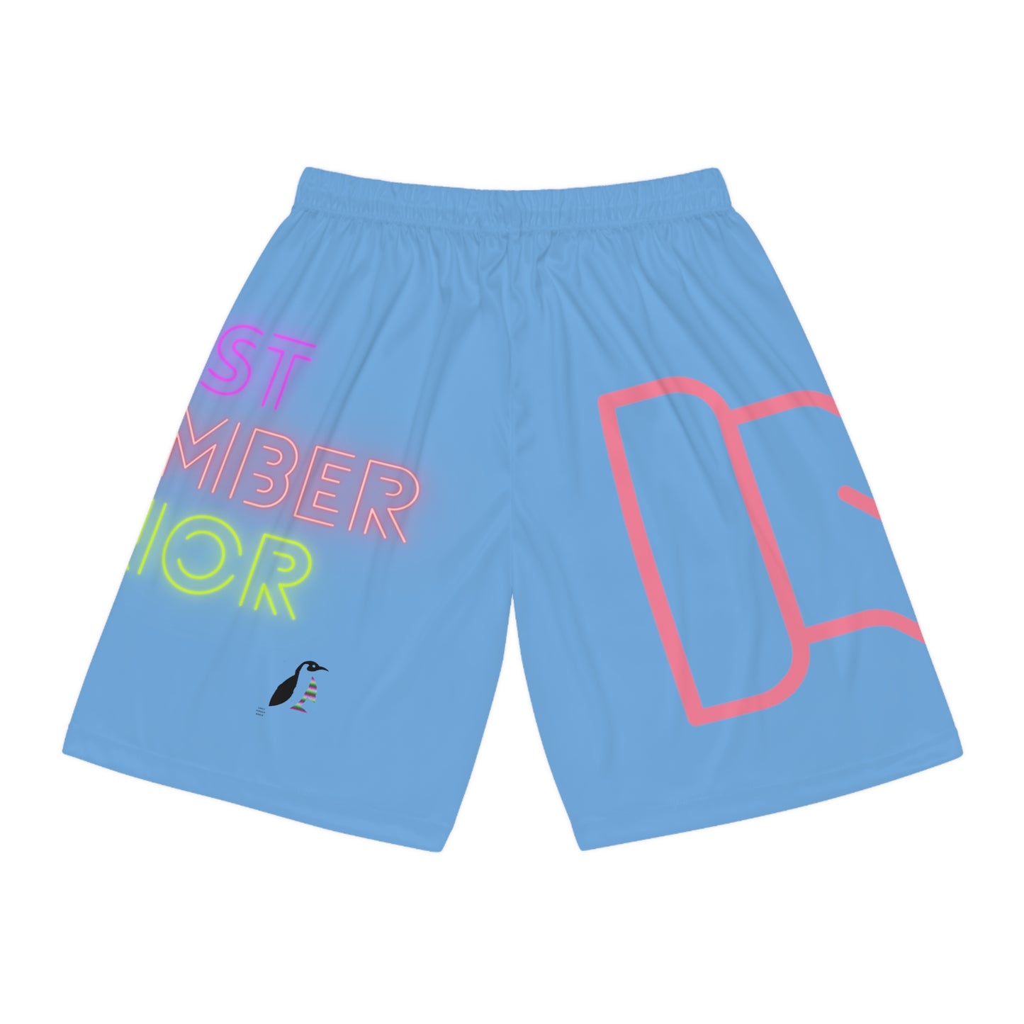 Basketball Shorts: Fight Cancer Lite Blue