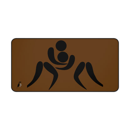 Desk Mat: Wrestling Brown