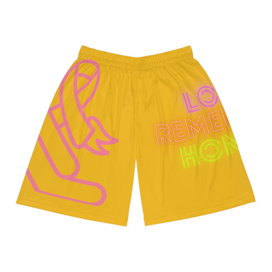 Basketball Shorts: Fight Cancer Yellow