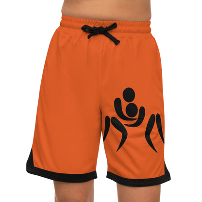 Basketball Rib Shorts: Wrestling Orange