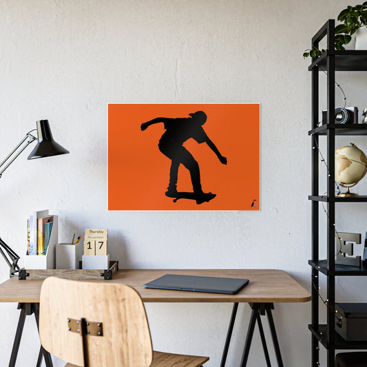 Gloss Posters: Skateboarding Orange