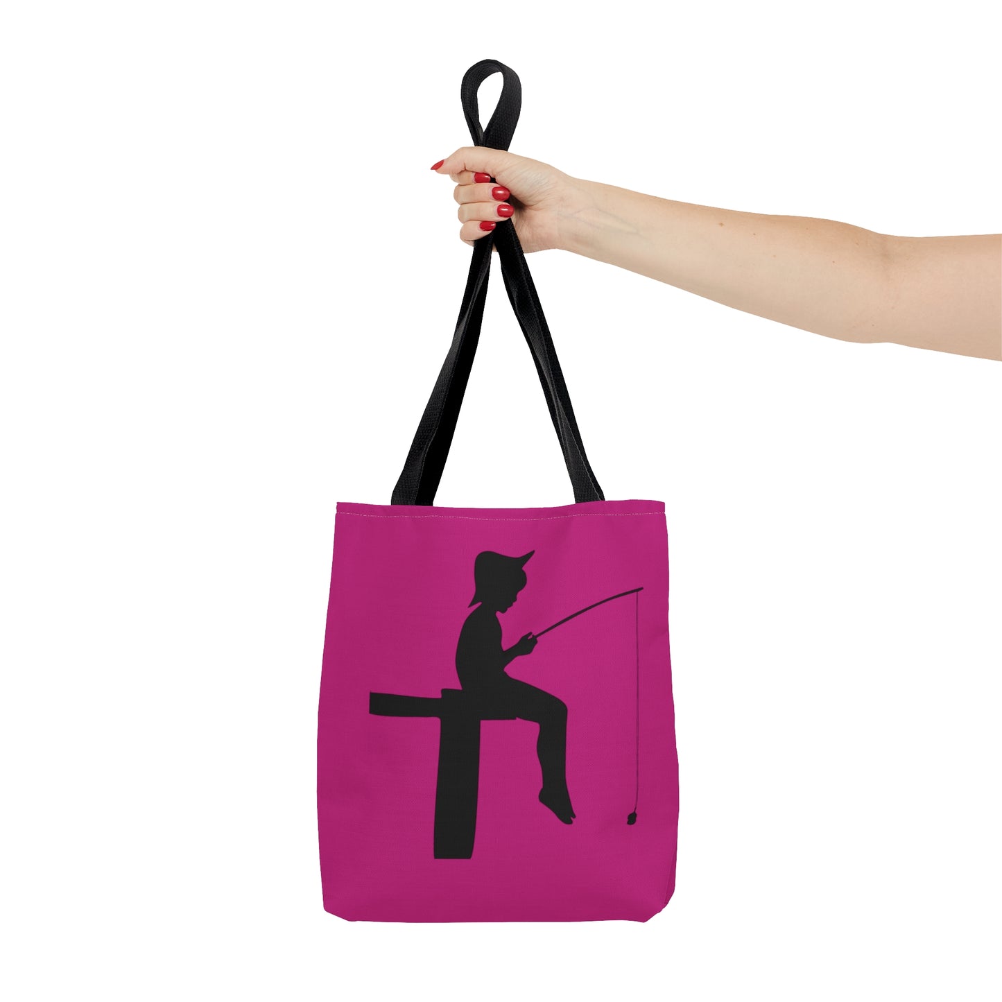 Tote Bag: Fishing Pink