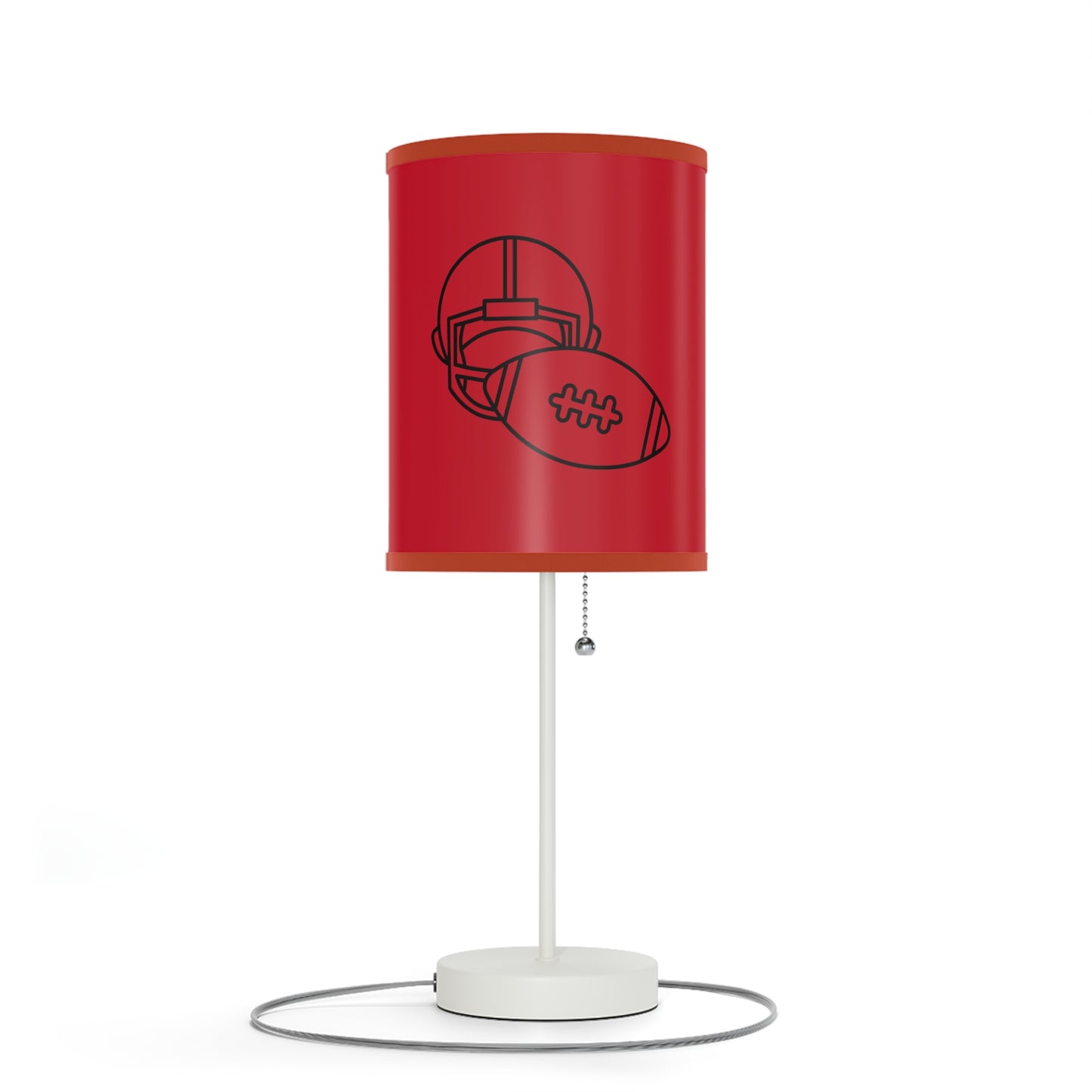 Lamp on a Stand, US|CA plug: Football Dark Red