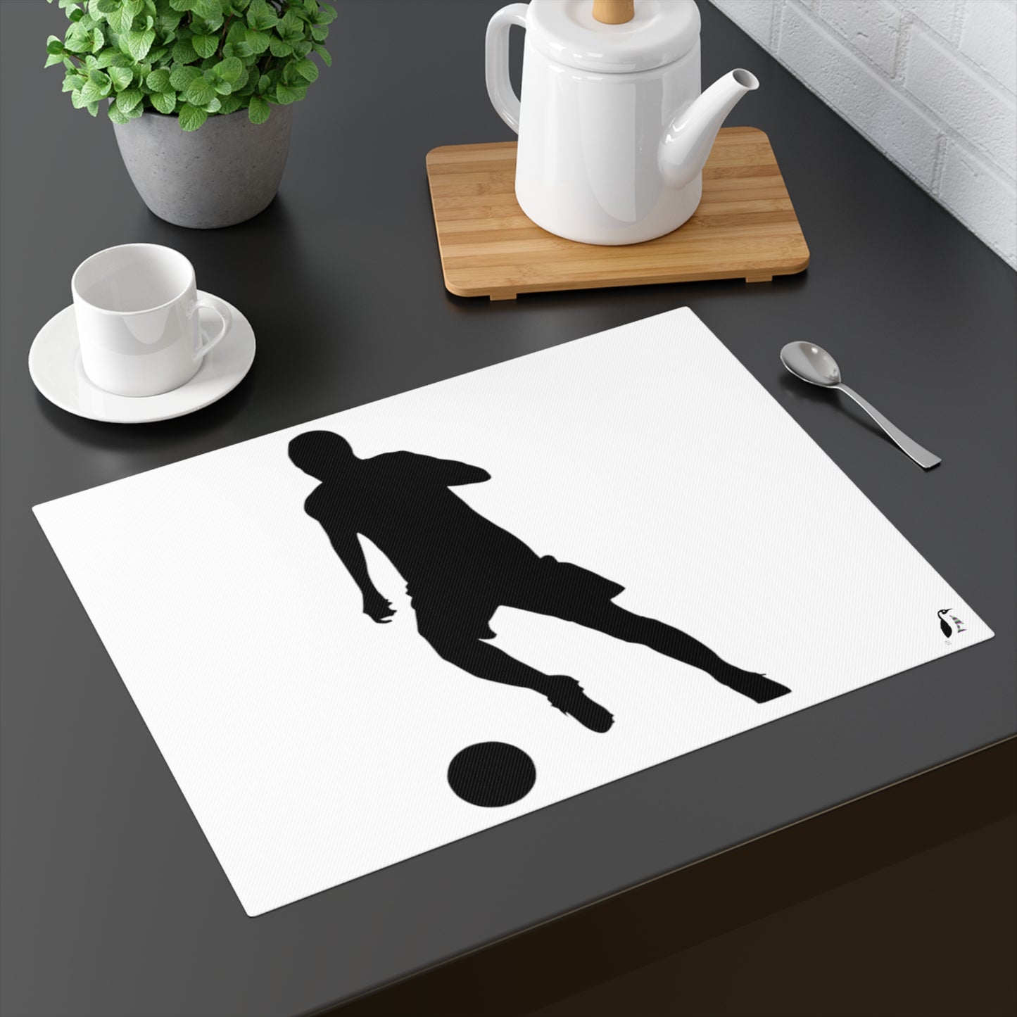 Placemat, 1pc: Soccer White