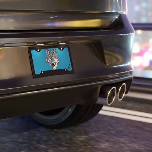 License Plate: Wolves Turquoise