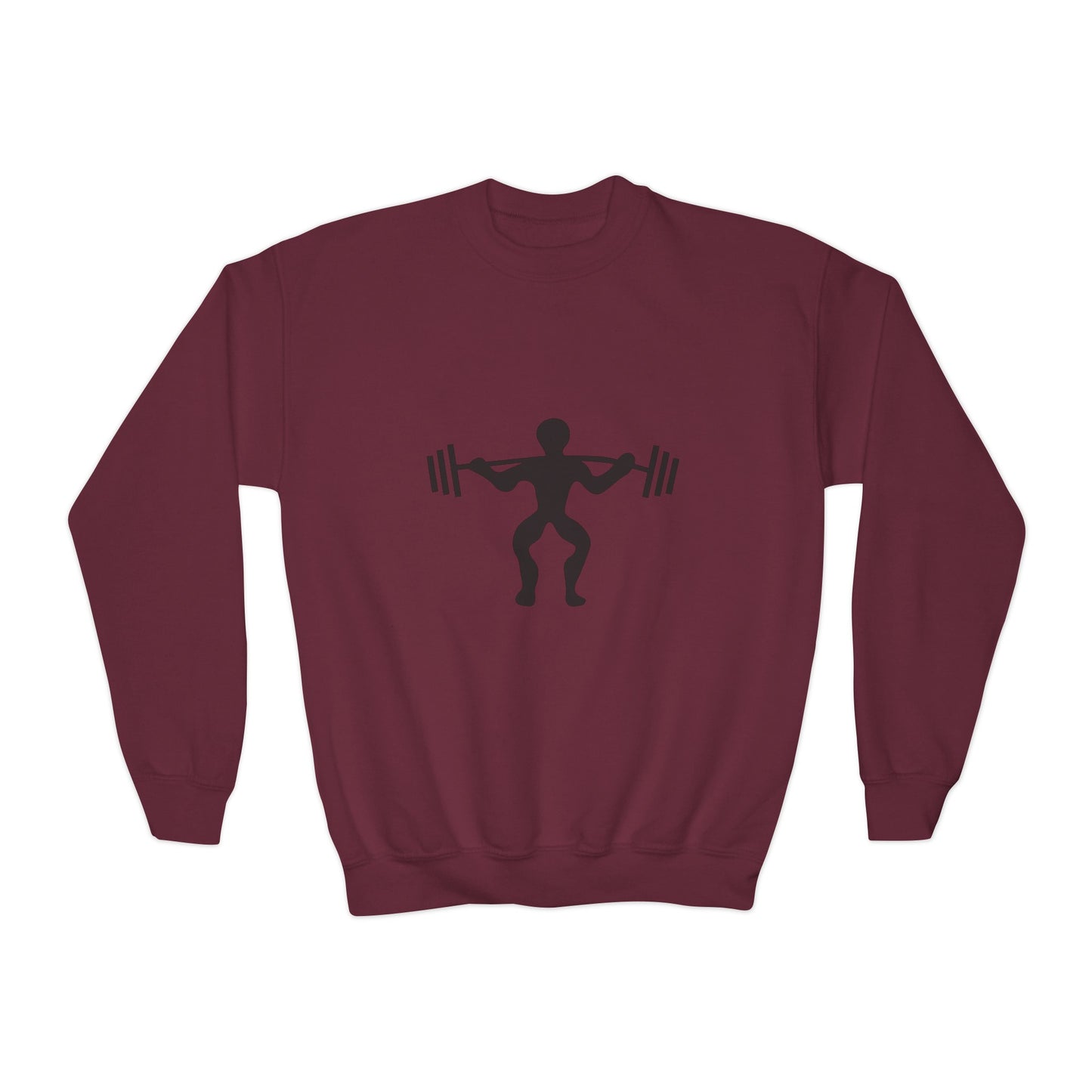 Youth Crewneck Sweatshirt: Weightlifting 