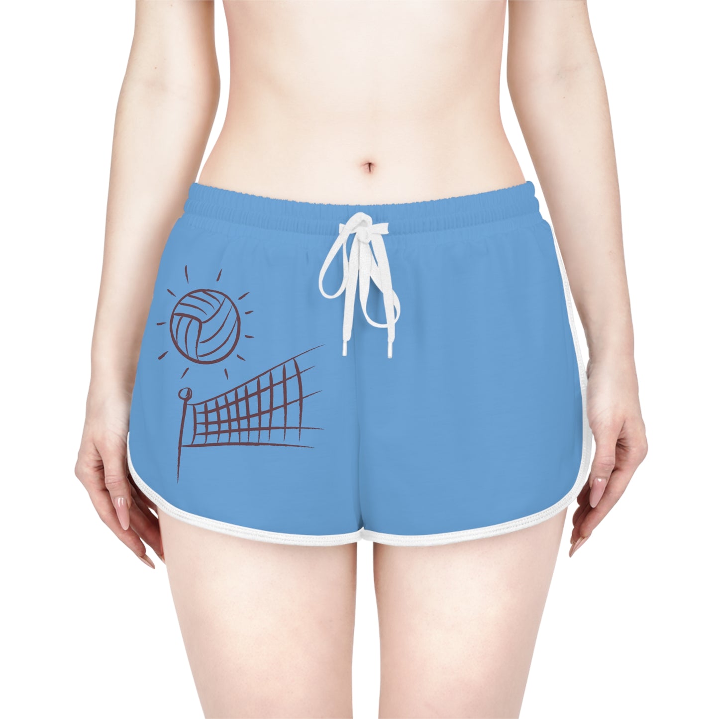 Women's Relaxed Shorts: Volleyball Lite Blue