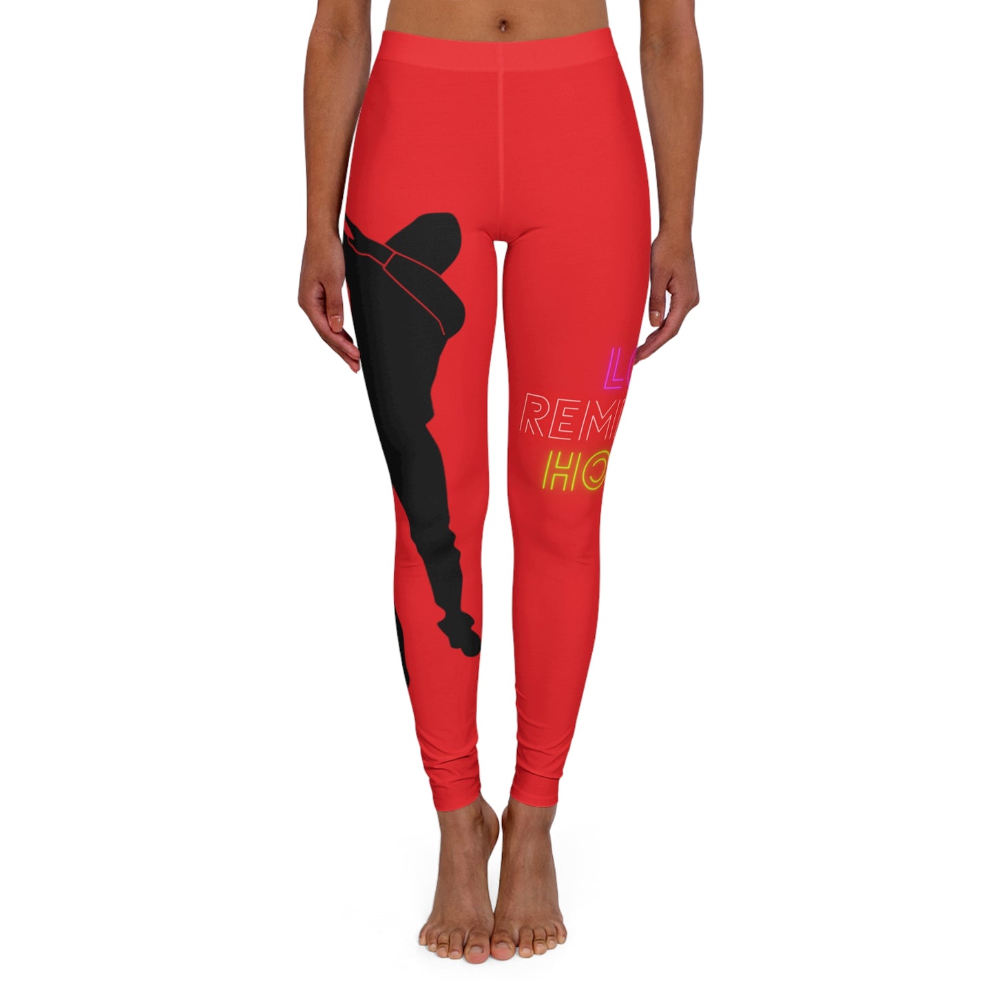 Women's Spandex Leggings: Dance Red