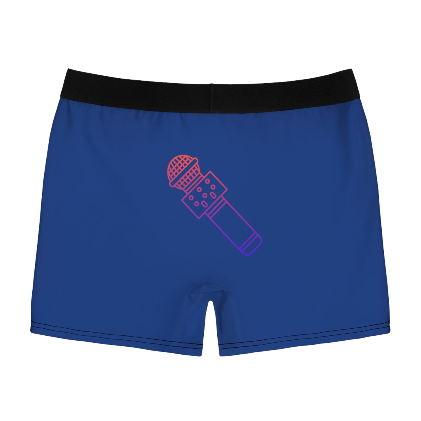 Men's Boxer Briefs: Music Dark Blue