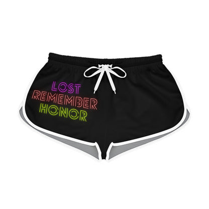 Women's Relaxed Shorts: Lost Remember Honor Black