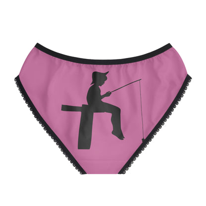 Women's Briefs: Fishing Lite Pink