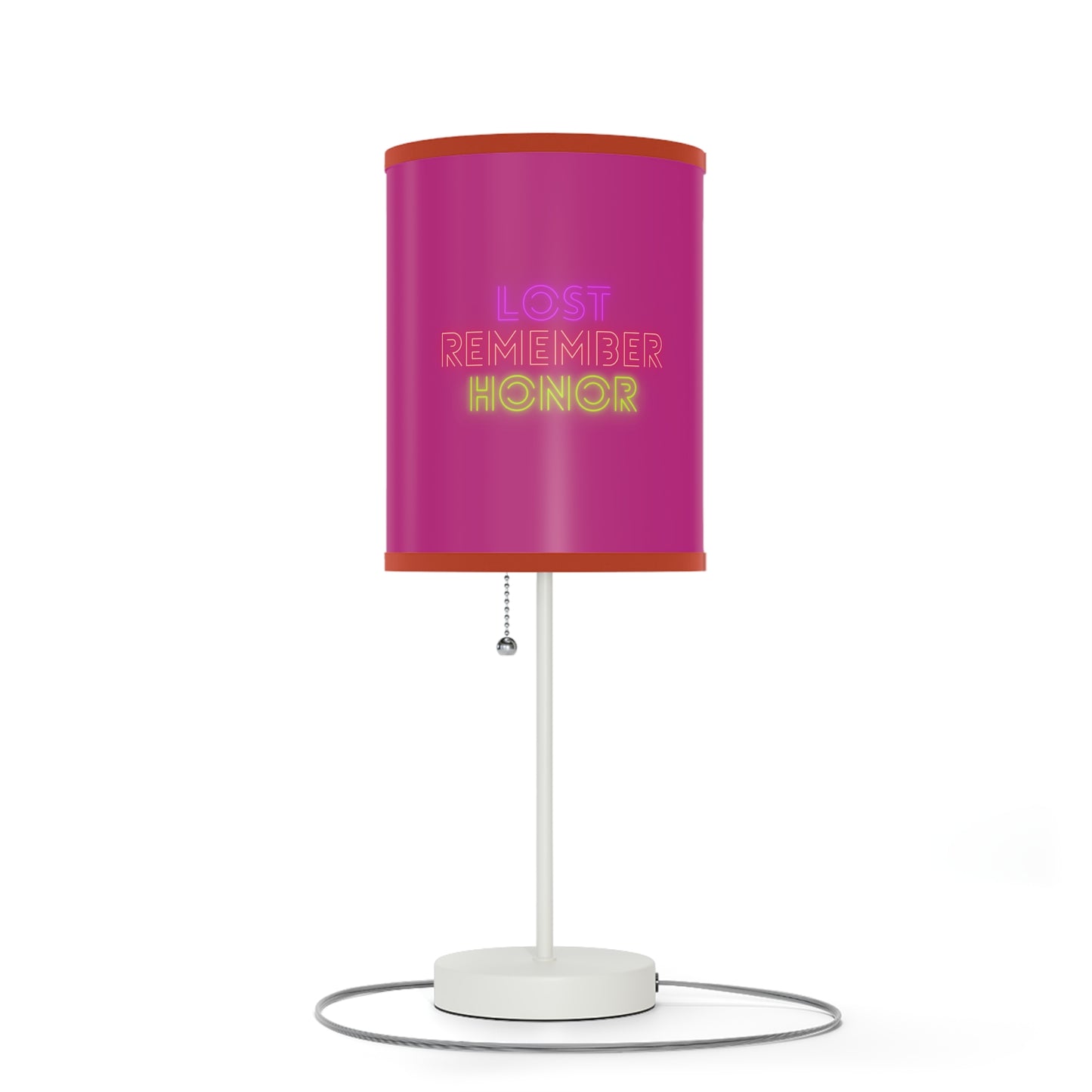 Lamp on a Stand, US|CA plug: Football Pink