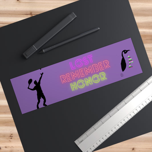 Bumper Stickers: Tennis Lite Purple