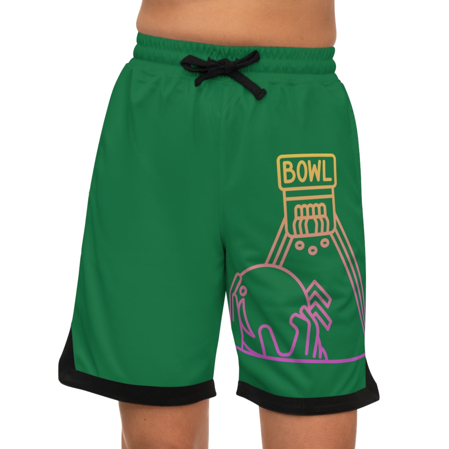 Basketball Rib Shorts: Bowling Dark Green