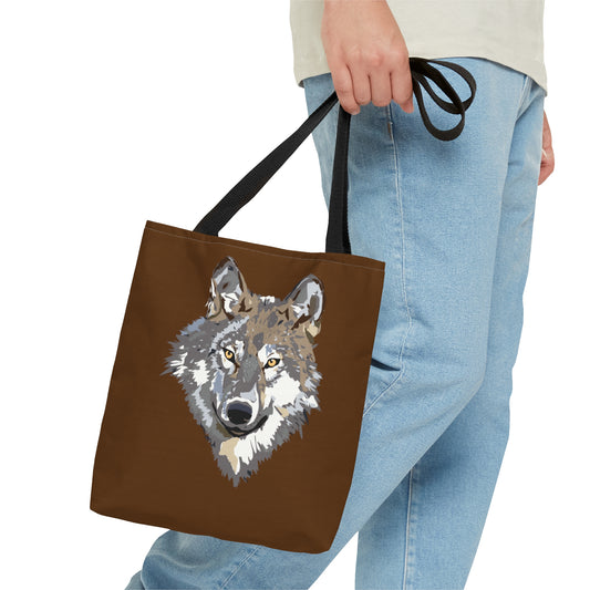 Tote Bag: Wolves Brown