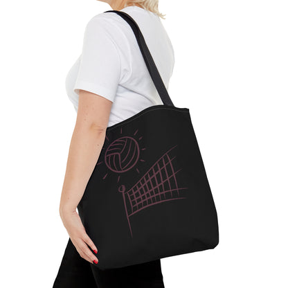 Tote Bag: Volleyball Black