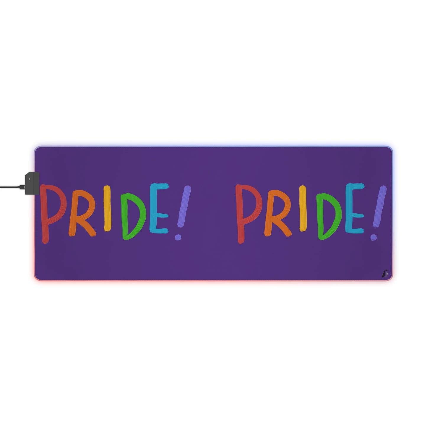 LED Gaming Mouse Pad: LGBTQ Pride Purple