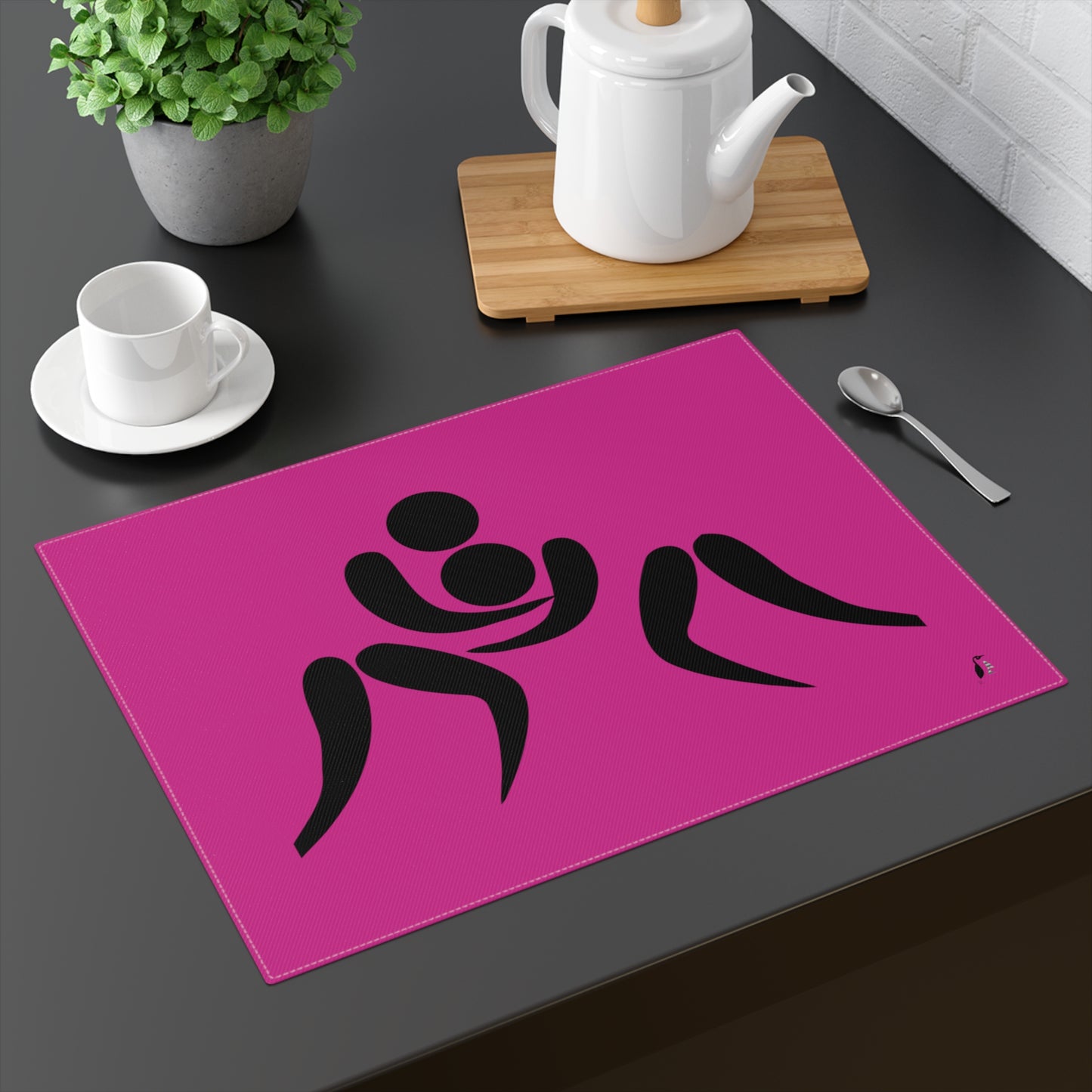 Placemat, 1pc: Wrestling Pink