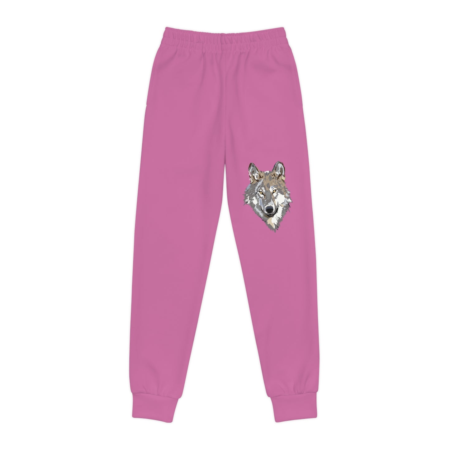 Youth Joggers: Wolves Lite Pink