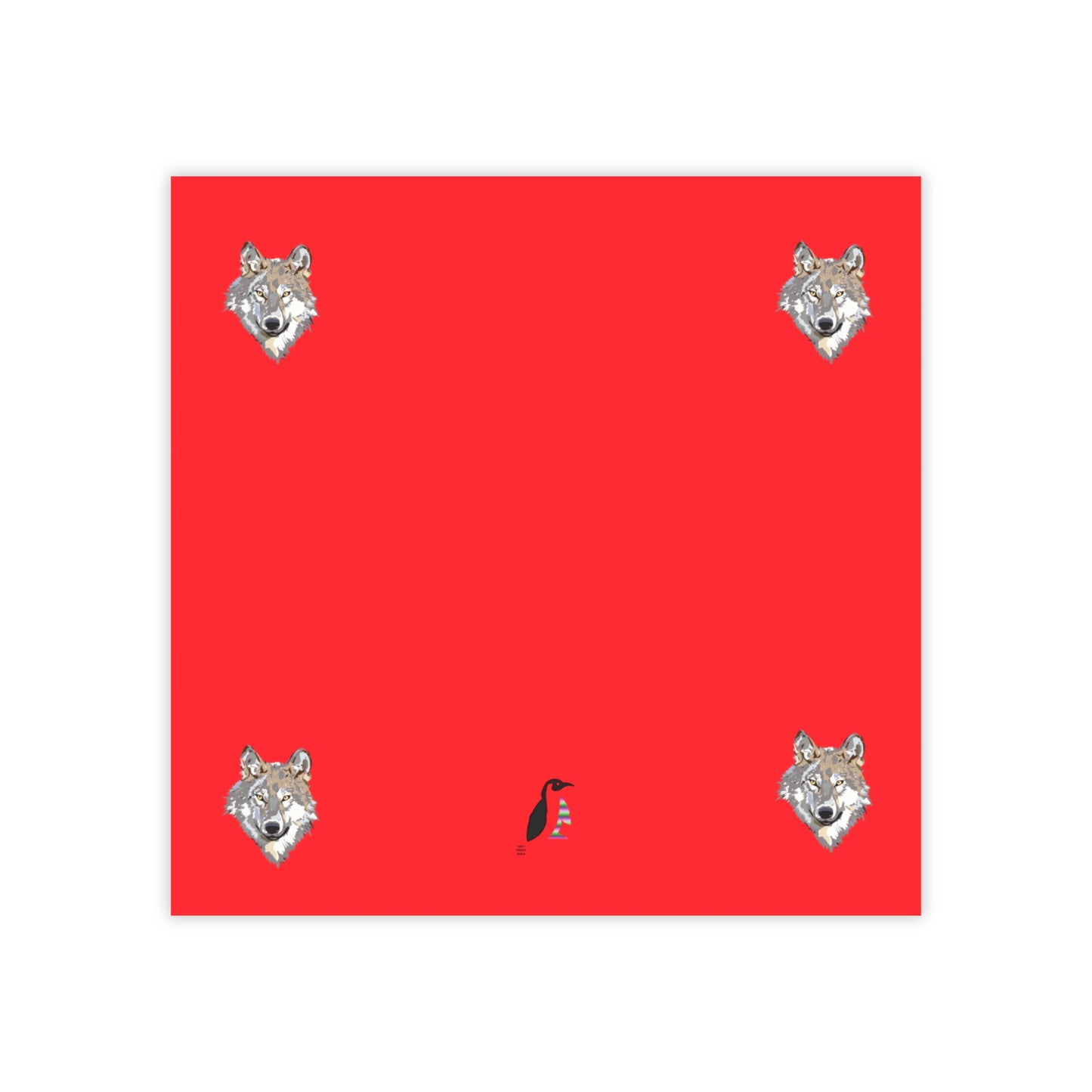 Post-it® Note Pads: Wolves Red