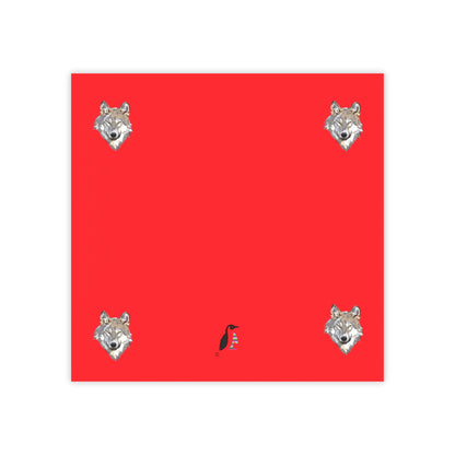 Post-it® Note Pads: Wolves Red