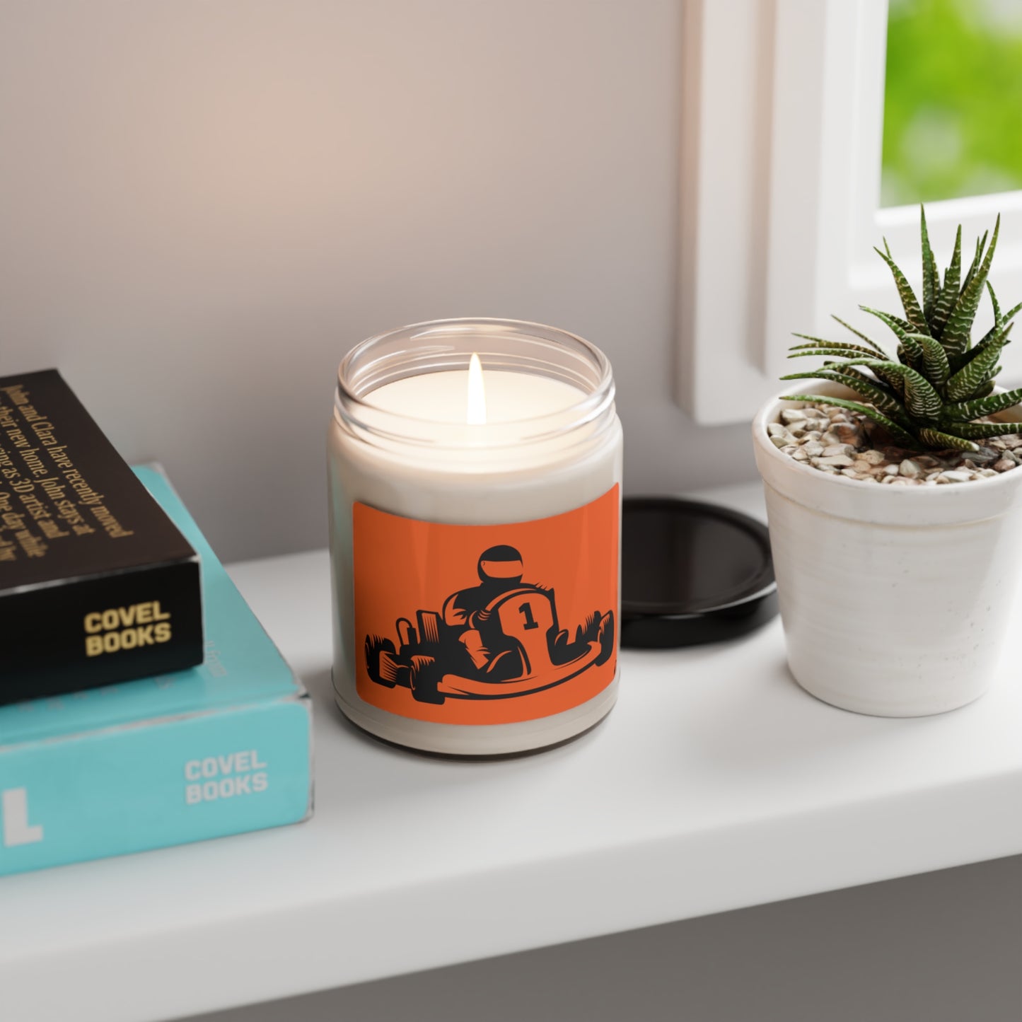Scented Soy Candle, 9oz: Racing Orange