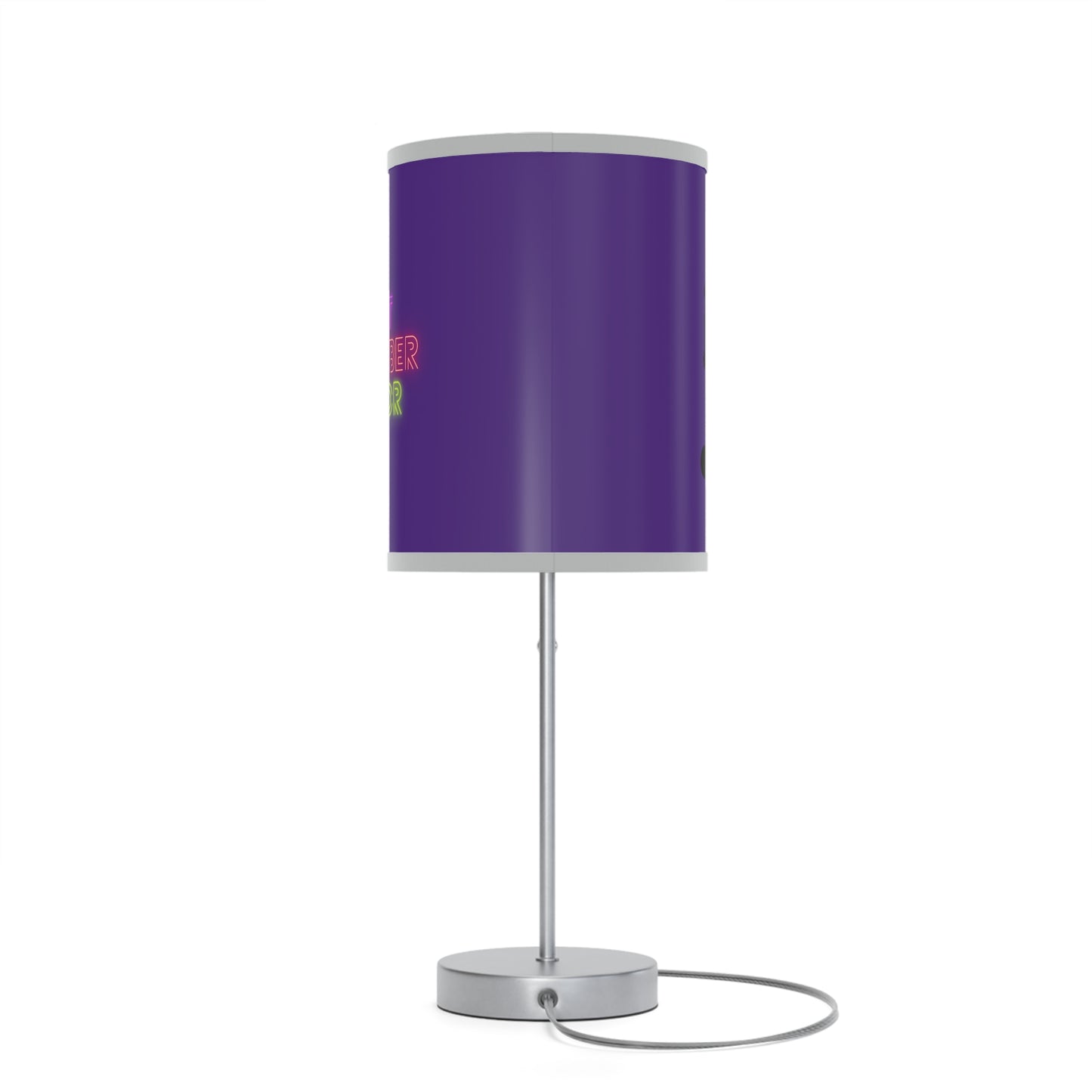 Lamp on a Stand, US|CA plug: Soccer Purple