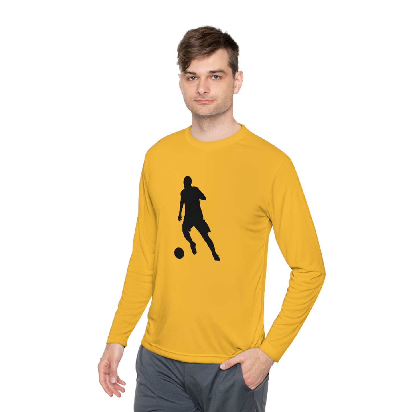 Lightweight Long Sleeve Tee: Soccer #1