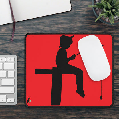 Gaming Mouse Pad: Fishing Red