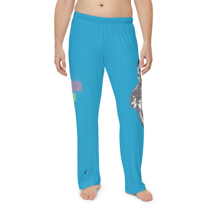 Panlalaking Pajama Pantalon: Wolves Turquoise 