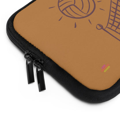 Laptop Sleeve: Volleyball Lite Brown