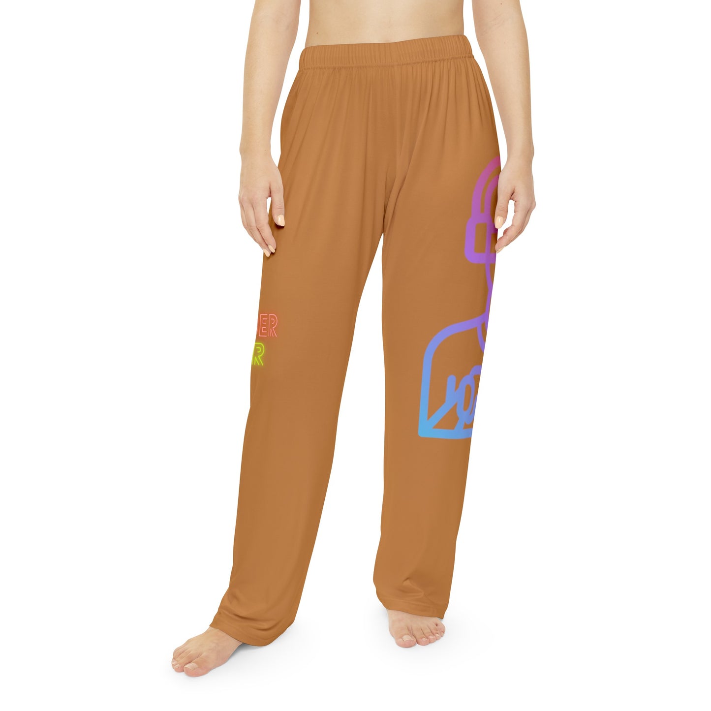 Women's Pajama Pants: Gaming Lite Brown