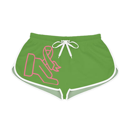 Women's Relaxed Shorts: Fight Cancer Green