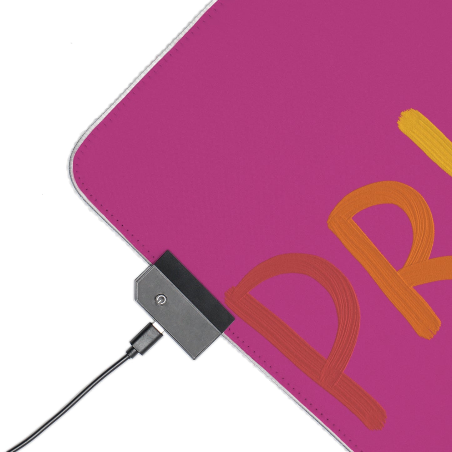 LED Gaming Mouse Pad: LGBTQ Pride Pink