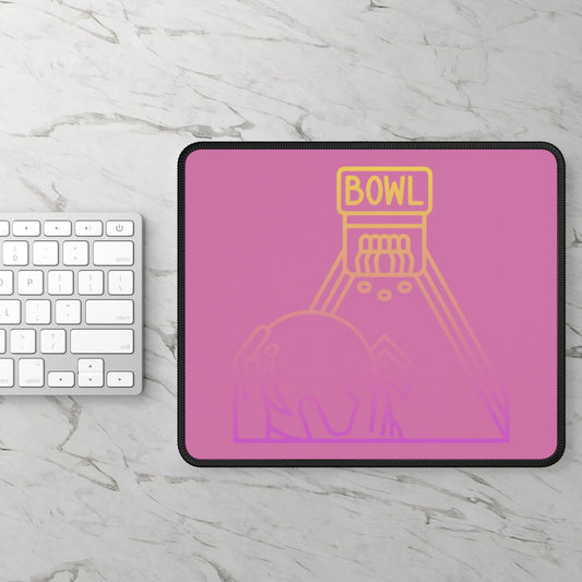 Gaming Mouse Pad: Bowling Lite Pink