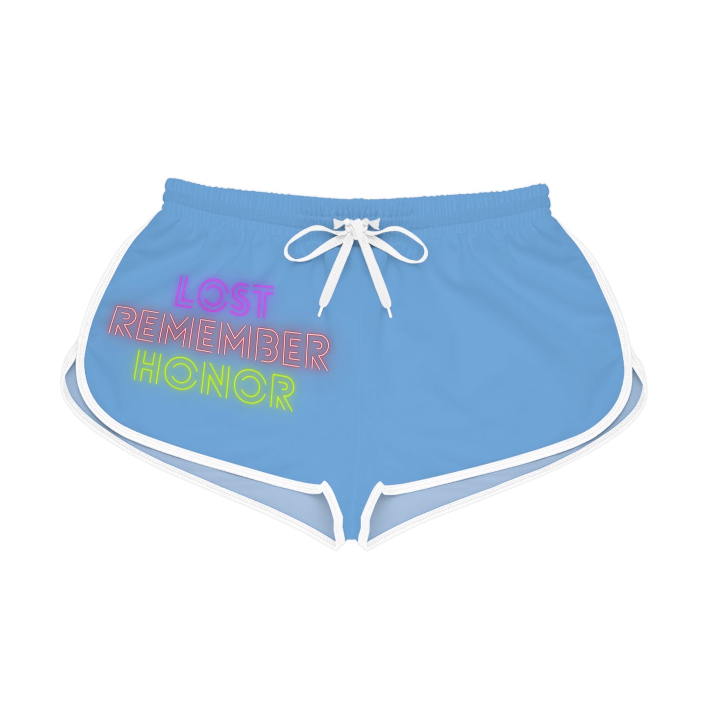 Women's Relaxed Shorts: Lost Remember Honor Lite Blue