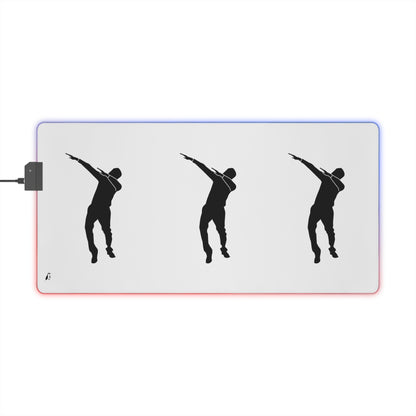 LED Gaming Mouse Pad: Dance White