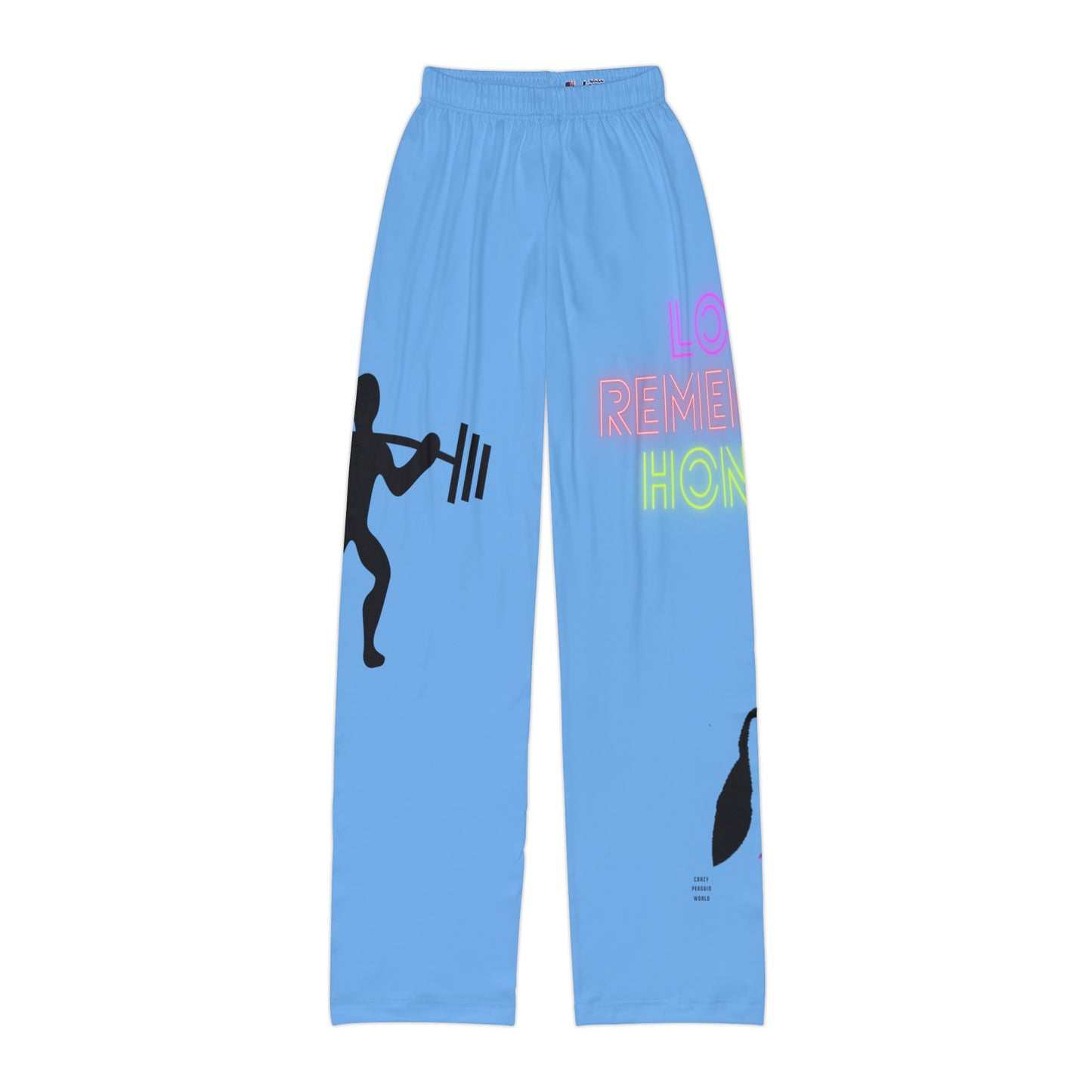 Kids Pajama Pants: Weightlifting Lite Blue