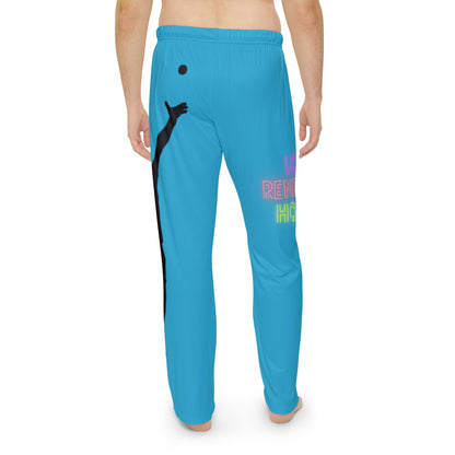 Men's Pajama Pants: Tennis Turquoise